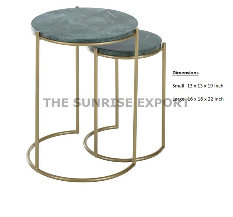 SET OF 2 C SHAPE SIDE TABLE