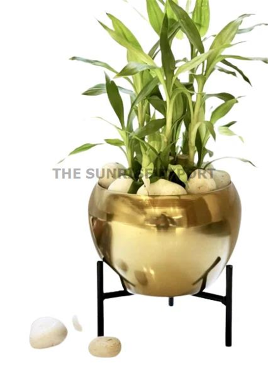 LUXURY METAL PLANTER WITH STAND