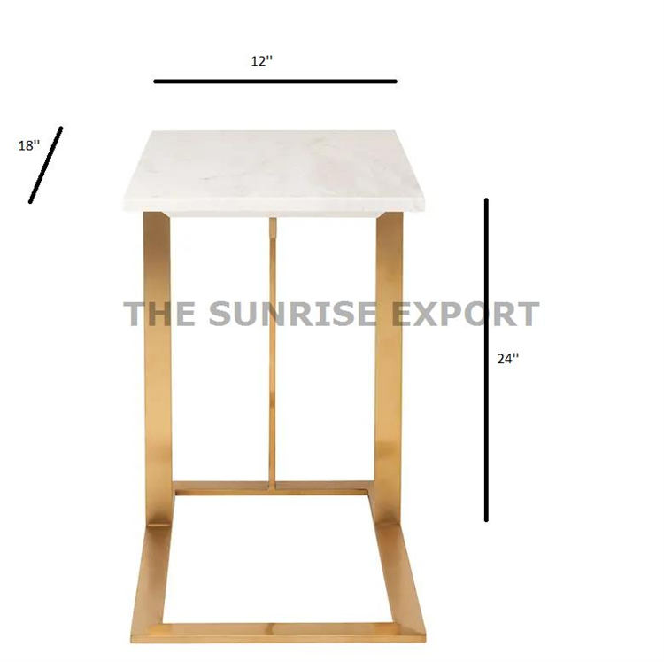 C SHAPE SIDE TABLE