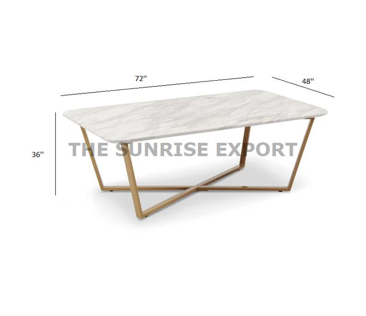 MARBLE TOP CENTER TABLE 