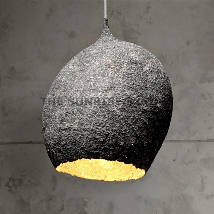 DOWN LIGITING PAPER MECHE PENDENT LAMPS