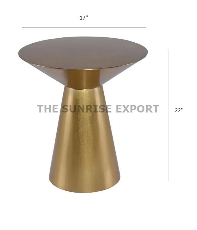 MODERN BRASS ANTIQUE FINSH SIDE TABLE 